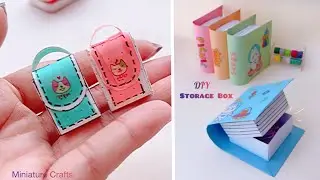 DIY Cute Miniature Crafts Idea | Easy Storage Box | Front Page Design 