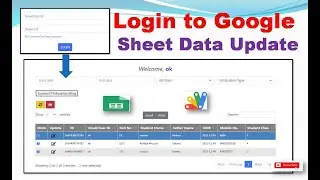 Login to Google Sheet Data Update by Web App Script
