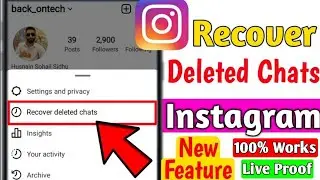 Instagram delete chat wapas kaise laye | How to recover delete chat on instagram 2026