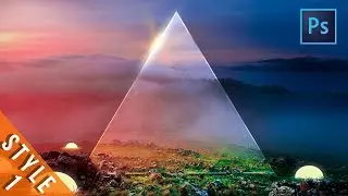 [ Photoshop Manipulation ] How to Make a glass triangle in Photoshop
