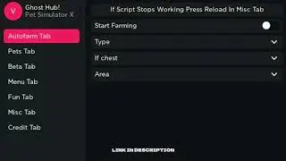 Pet Simulator X Script GUI (Pastebin)