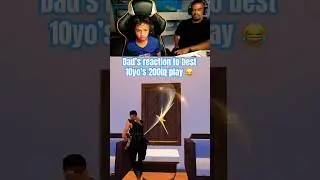 Dad’s reaction to best 10yo’s 200iq play 😂 