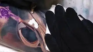 TATTOO TIME-LAPSE || Colour Animal Skull