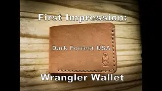 New Full Grain Leather Wallet - The Wrangler by Dark Forrest USA