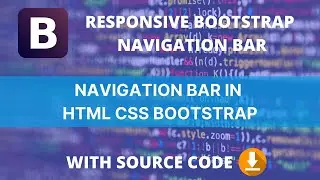 Learn to create a Responsive Navigation Bar in Bootstrap | Navbar | Cool Coding Tamil