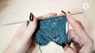 Шикарный ажурный узор спицами. МК.