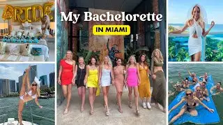 DREAM BACHELORETTE WEEKEND IN MIAMI! yacht day, salsa dancing, pool parties, and Drake!
