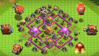 *MAX* Siege Machines vs Town hall 6 | Find G.O.A.T Siege Machine | Clash of clans