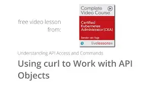Using curl to Work with API Objects - CKA Video Course Lesson Sander van Vugt