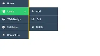 Design vertical menu with CSS