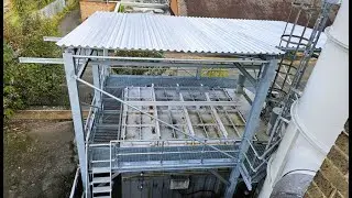 Adey SteelShop fits steel gantry at Anstey Wallpaper Company