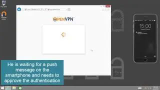 Authasas v5 - Connect OpenVPN using Smartphone+Fingerprint