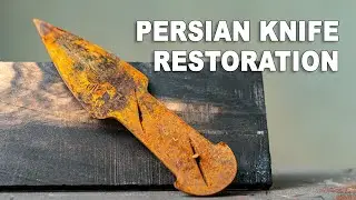 Restoring Old Persian Knife    #knife #restoration