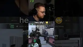 He's Shy 🙁