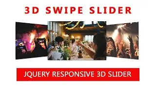 Responsive Touch Slider Using Html CSS | 3D Image Rotating slider using Jquery | jQuery 3d carousel