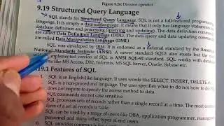 SQL (Structured Query Language) , Features of SQL , Features of structured query language