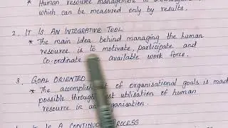 Human Resource Management- Definition and Features