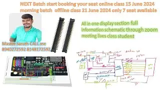 All in one display section full information schematic through zoom meeting lives class student