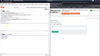 CSRF where token validation depends on token being present (Video solution, Audio)