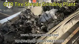 Grinding OTR Tire Shreds into 30 Mesh Rubber Powder Production Line