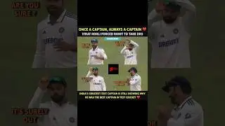 Virat level of captaincy #rohit #drs #viratkohli #test #cricket