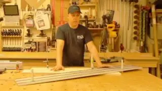 DIY track saw Cross cut on DIY MFT Table
