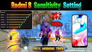 Free Fire Headshot Setting 2025 || Redmi 8 Sensitivity Setting 🎯[ pointer+Hud+Dpi ] Setting 📲 ff