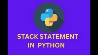STACK STATEMENT IN PYTHON #python #pythontutorial #youtubeshorts #youtubevideo