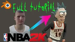 [Blender Tutorial] Create CUSTOM characters for NBA2K - Rick Sanchez