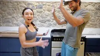 abandoned home finally gets a kitchen! (before and after)