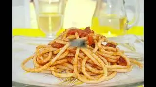 Bucatini (spaghetti) all'Amatriciana, Ricetta Tradizionale