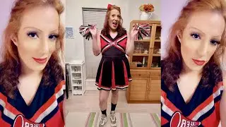 Crossdressing Transformation HOT 🥵 Cheerleader 📣