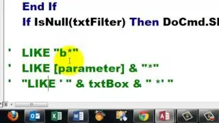 VBA Filters with Parameters in an Access Database