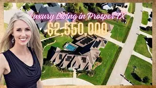 Luxury Living In Prosper TX: Tour This Stunning $2.55m Custom Home In Gated Community!