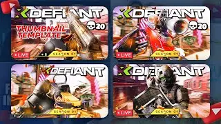XDEFIANT SEASON 1 THUMBNAIL TEMPLATE! PSD!!!