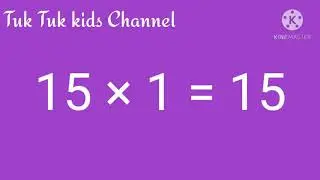 Learn Multiplication-Table of 15 ||  15×1=15 Multiplication