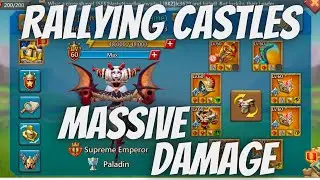 Lords Mobile - Emperor A7med9 Smashing Castles with Massive Damage!!!