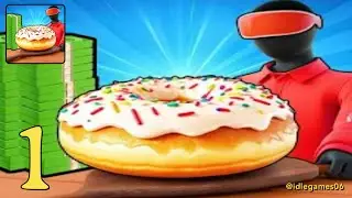 Donut Empire:Idle Tycoon Games - Gameplay Mobile Game Walkthrough Android Ios Gaming Part 1