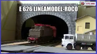 E626 Lineamodel-Roco con carri Shimms telescopici stampati in 3D - Italian FS railway