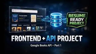 Frontend + API Project Starts Here | Google Books API Part 1 | Resume Ready Project