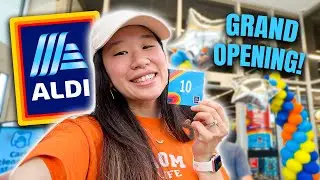 I went to my first ALDI Grand Opening! I was 10th in line!