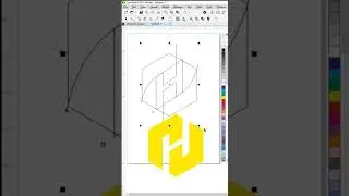 H logo in CorelDraw🔥🔥