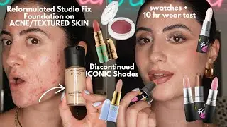 MAC REFORMULATED STUDIO FIX + Relaunched Discontinued Shades | Review + Wear Test on Textured Skin