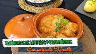 Albóndigas de lentejas y champiñones | Vegan meatballs