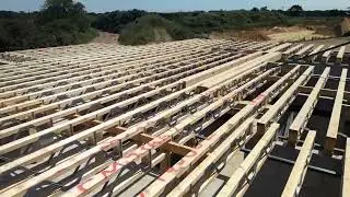 House build .. Floor joists on
Ready for more flintwork