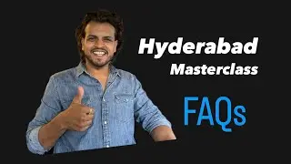 FAQs | Hyderabad Masterclass | 3 Days to Go | Register Now | Link is in the description