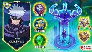 GLOBAL XAVIER NEW BEST 1 SHOT BUILD FOR XAVIER 😱 (100% DELETE) | XAVIER BEST BUILD AND EMBLEM | MLBB