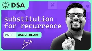 SUBSTITUTION METHOD FOR SOLVING ANY RECURRENCE IN HINDI | part 1