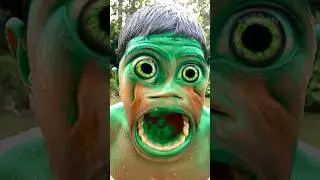 Hulk Boy Scary transformation gived fart by friend 