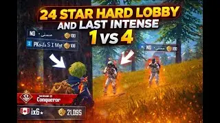 Conqueror Hard Lobby 😈 | Last Zone INSANE 1v4 Clutch | PUBG Mobile Livik